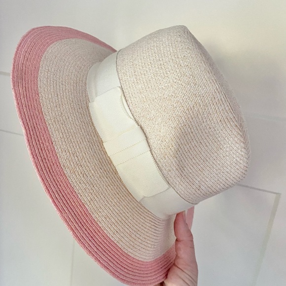 Eugenia Kim Accessories - Eugenia Kim pink and cream fedora